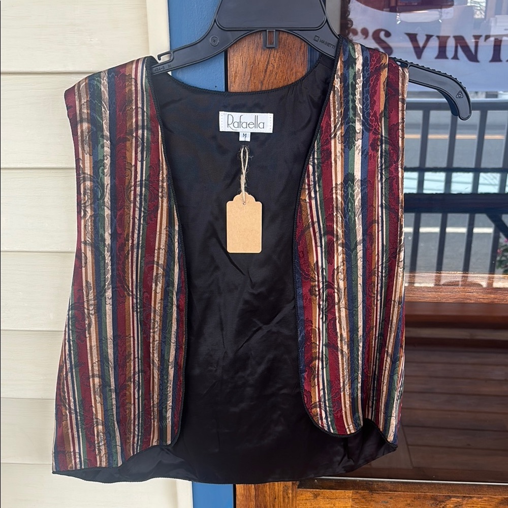 Vintage Rafaella Colorful Striped Vest